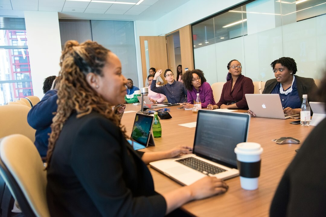 diverse people in meeting